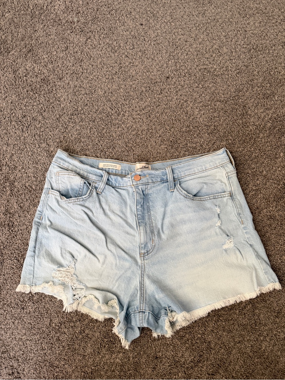 Universal Thread Light Blue Distressed Denim Shorts